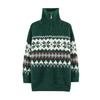 2026 Autumn European & American Christmas Fair Isle Half-Zip High-Neck Knit Sweater