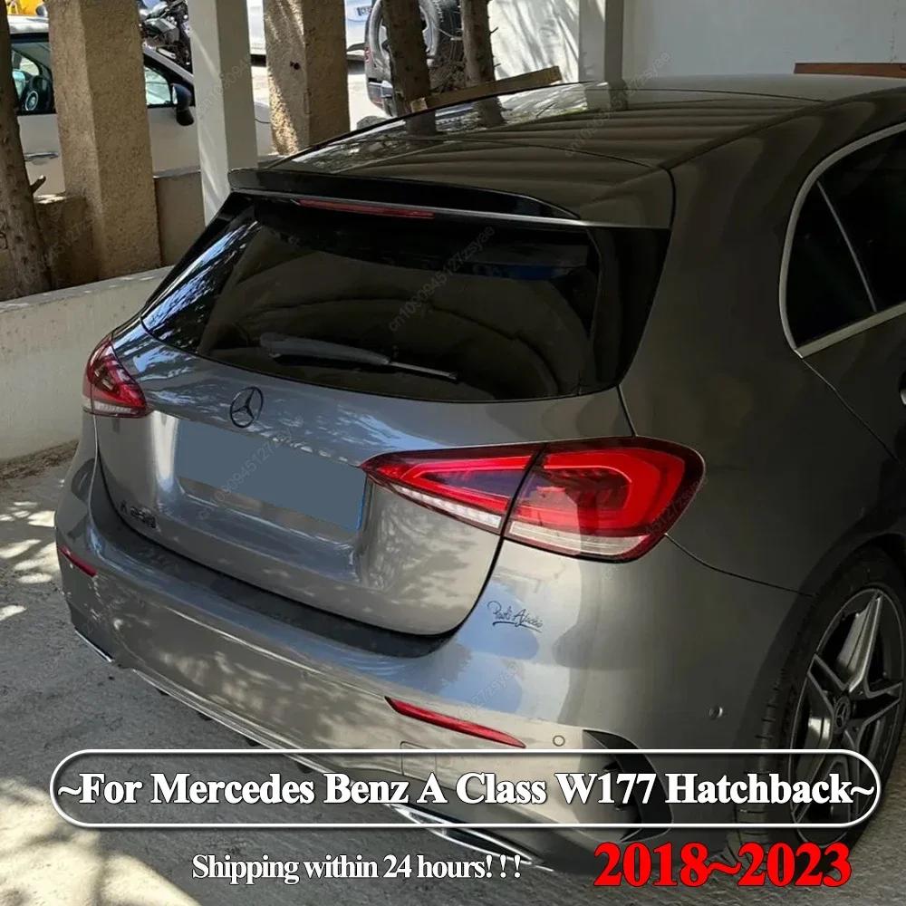 Car Rear Roof Trunk Spoiler Wing For Mercedes Benz A Class W177 A180 A200 A220 A35 AMG Hatchback 2018-2023 Bodykits Tuning