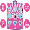 Barbie Electronic Dance Mat, Bluetooth & Light Up, 6 Game Modes, Pink