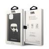 Etui Do iPhone 14 Plus Karl Lagerfeld Saffiano Karl's Head Patch Czarne