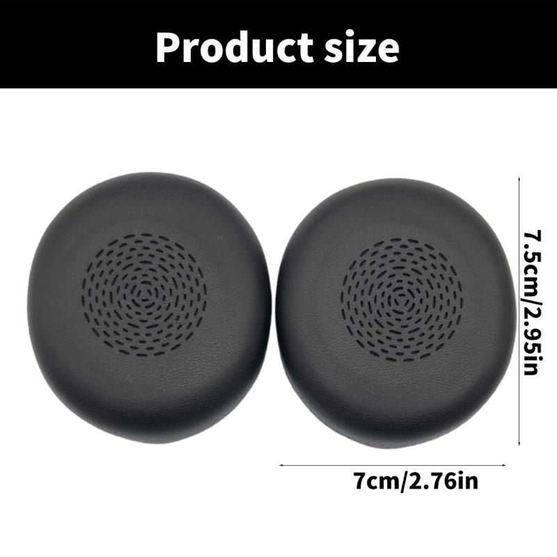 Replacement Protein Leather Earpads Ear Pad for Evolve2 75 Headphones Ear Cushions Earmuffs Ear Cover