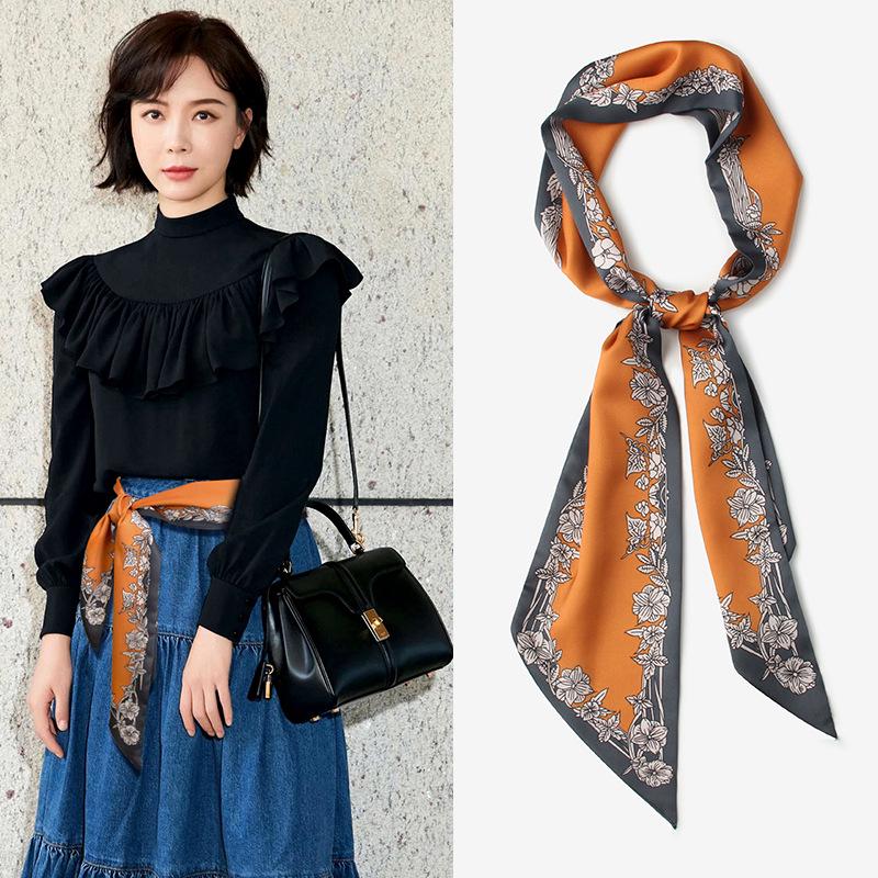 Ceinture Écharpe Mode Femme 2025: Accessoire de Taille Élégant pour Jupes et Jeans - Design Long et Élégant en Ruban