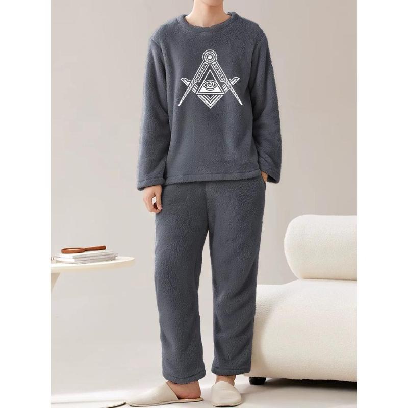 

Comfortable & Stretchable, Men s Flannel 2-Piece Outfit, Ideal for Casual Gatherings & Friend Meetups XXL