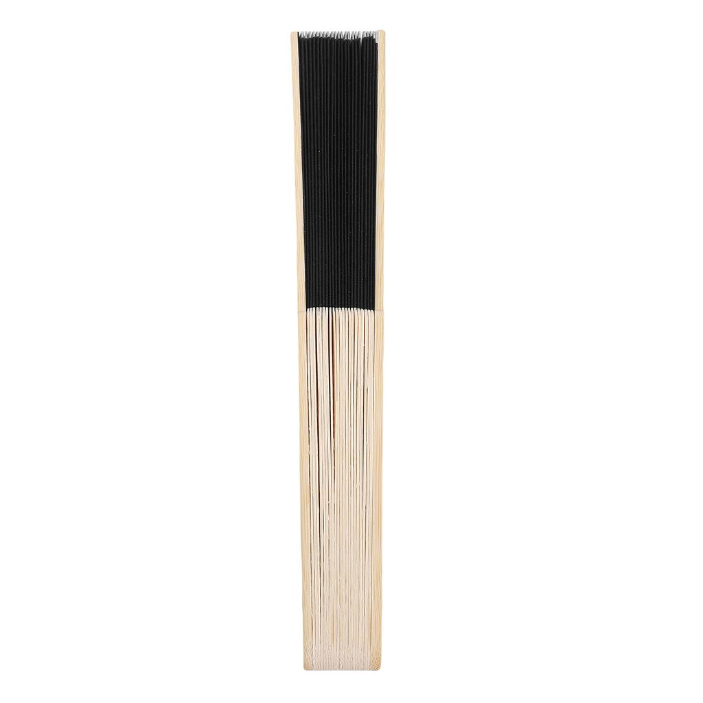 Folding Hand Fan 21cm Blank Silk Fabric Bamboo Folded Hand Fan for Wedding Daily Use