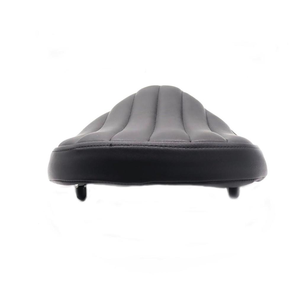 JPMODAO Motorcycle Seat Rich Choice Black Leather Solo Seat with Spring Bracket Kit for Sportster XL1200 883 48 Chopper Bobber Custom Cover, (Vertical