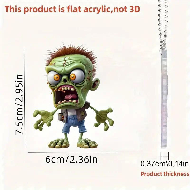 

Adorable Themed Halloween Acrylic Car Accessories With Scary Cartoon Designs Character 1