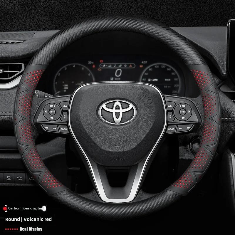 Toyota Rattöverdrag Anti-halk Svettabsorberande Andningsbar Ultratunn Slitstark Fyra Säsonger Specialbil Ratt