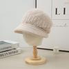 Autumn and Winter Hats for Women  Fashionable and Versatile Plush Hat Outdoor Casual Cold Proof Wool Hat Can Scarf Warm Suit