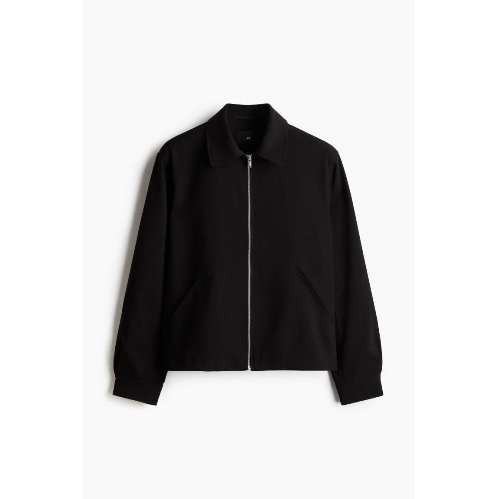 H M Regular Fit sHirt Jacket Black