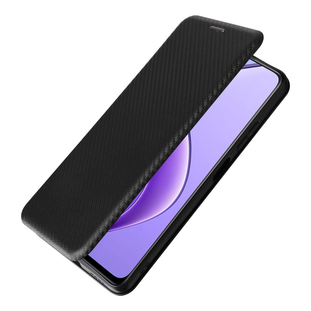 For Realme 12 5G/12x 5G Case Card Slots Carbon Fiber Texture Phone Cover
