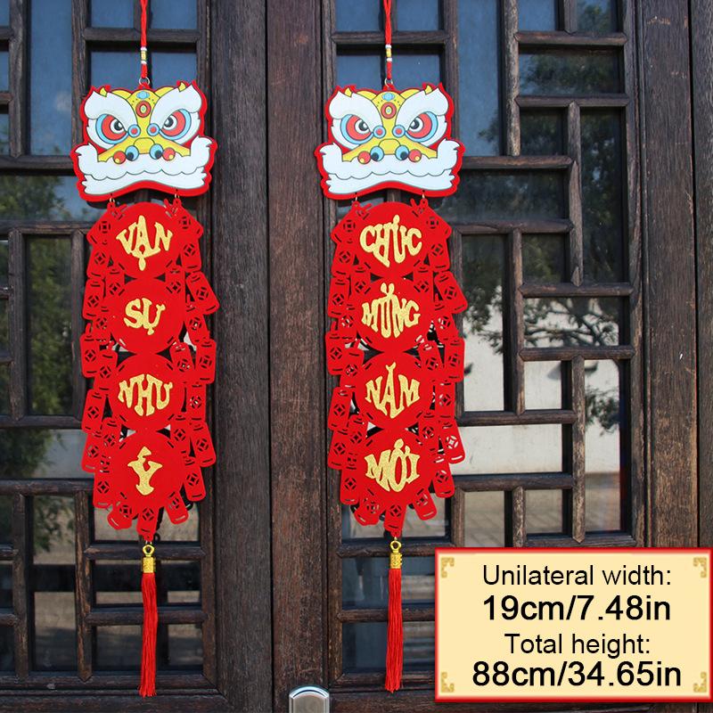 

2 шт./комплект настенных украшений 2025 вьетнамские парные украшения для вечеринок кисточка подвеска Tet Decor 3 стиля