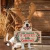 Welcome Door Hanger Christmas Wood Hanging Sign with Jute Rope, Have Yourself A Merry Xmas Theme Board Little Rustic for Home Cafe Bar Decor Durable