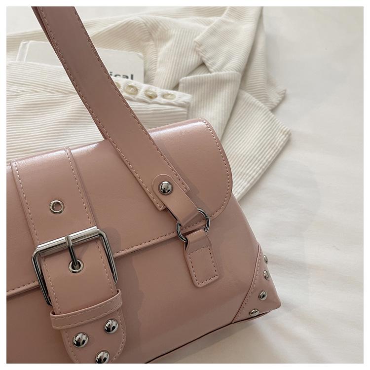 Retro Patchwork Versatile Summer 2026 Women's Casual Underarm Shoulder Bag