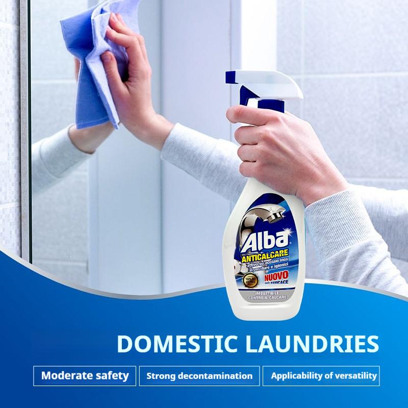 Spray Gel Detergente Ruggine Alba, Rimuove Macchie di Ruggine in Bagni, Cucine, Lavanderie e Esterni