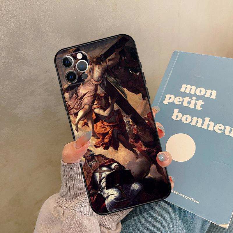 Renaissance Famous painting Collage Case For iPhone 17 Air 16 15 14 13 11 12 Pro Max 13 mini XR 15 16 Plus 16e Back Cover Shell