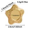 1/5 Stück Echtvergoldeter Cabochon-Ring Rund Oval Leere Tablettbasis Edelstahlringe Für Damen Herren Handgefertigte Emaille-Accessoires