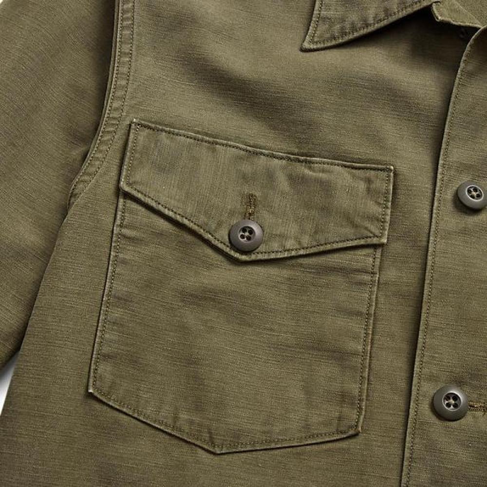 Rrl Reverse Satin Overshirt  Mnrrwov16820305301 