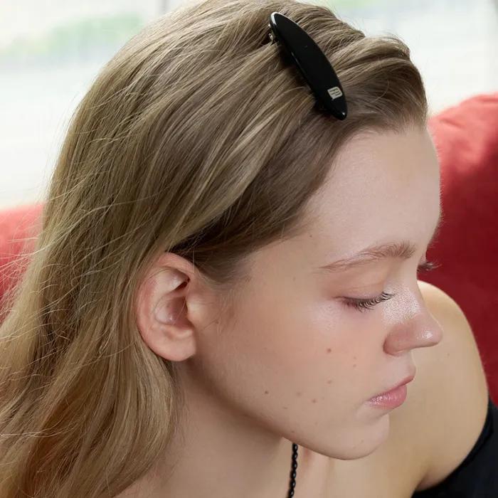 flat ellipse hair pin (2colors)
