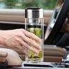Shuanghan 380ml Double-Layer Insulated Glass Cup