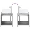 Bathroom Furniture Set 2 Pcs Grey Sonoma Engineered Wood