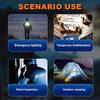 9LED Strong Light LED Flashlight TYPE-C Charging Torch with COB Light Portable LED Flashlight Outdoor for Home Emergency