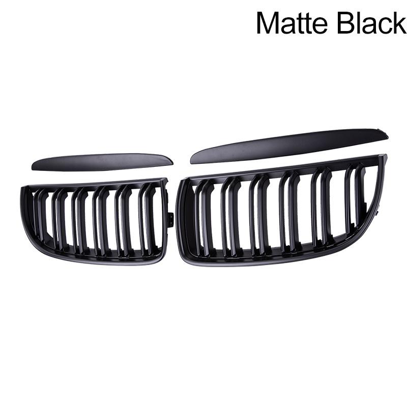 Pulleco Grille Racing Grill Gloss Black Car Front Bumper Grilles For E90 E91 3 Series 323I 328I 335I 330I 325I 05-08 ABS