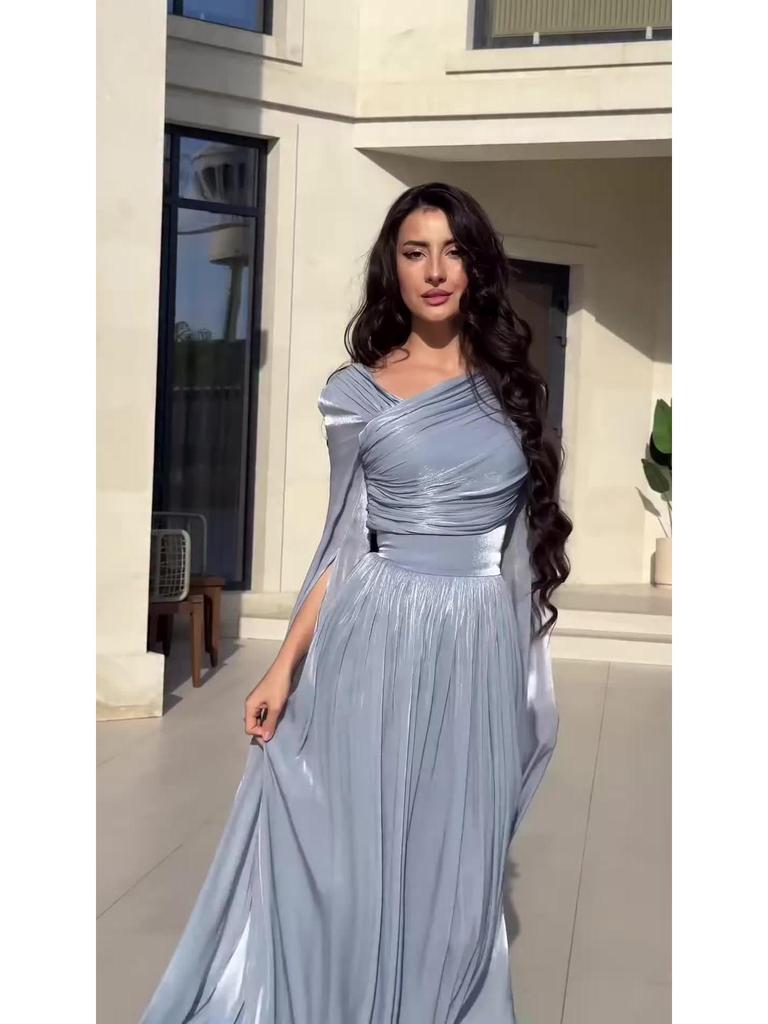 Summer 2025 Elegant Retro Long Sleeve Dress
