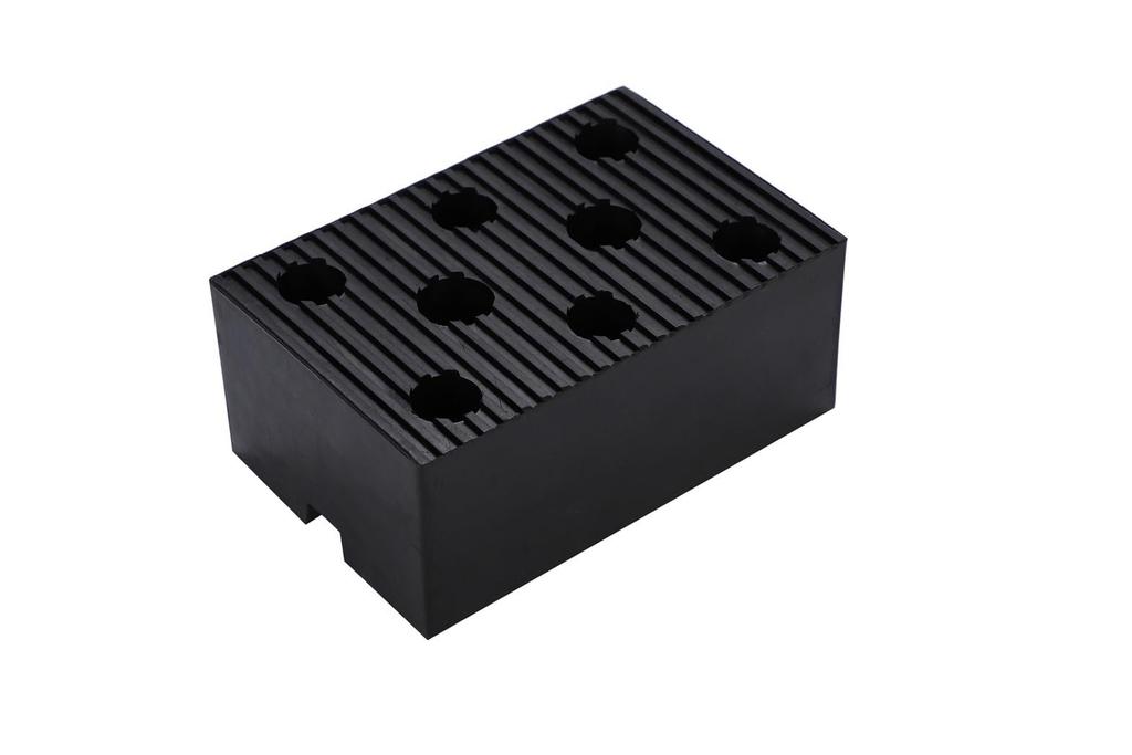 Kanoan Lift Rubber Jack Set of 80mm Rubber Blocks for Tire Change Grooved Lift Rubber Support Rubber Rubber Cushion Blocks, Pads, 4, Lift-Up,