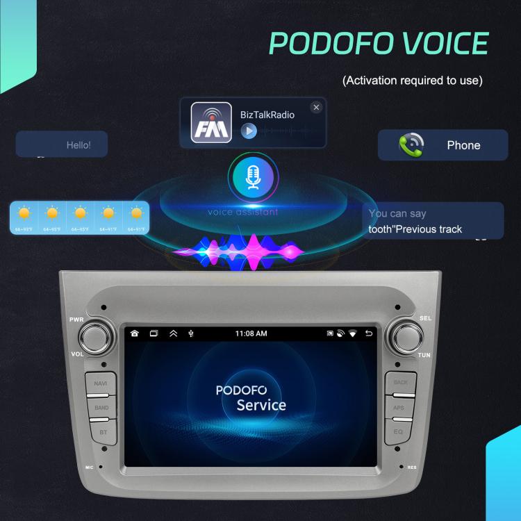 Für Alfa Romeo MITO 2008-2016 7 Zoll Horizontaler Bildschirm Android 15 Carplay Auto Mittelkonsole Integrierte Maschine