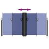 Retractable Side Awning Blue 120 X 1000 Cm