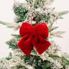 Christmas Ornament Multi-Size Design Velvet Fabric Bow Handmade 3D Shape Christmas Bowknot Decoration