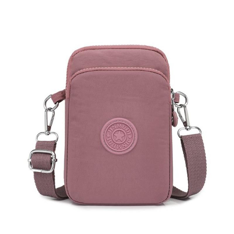 Mobile phone bag, mini bag, new oblique span small bag, multi-layer, Oxford cloth women's shoulder bag.
