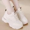 Fashion New Soft Sole Comfortable Versatile Sports Outdoor Shoes 2025 Woman Spring Black Fashion Round Toe Platform Casual Sneakers