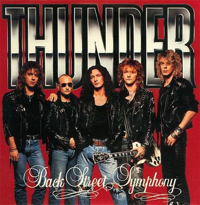Disco de 7 pulgadas THUNDER - Back Street Symphony EM137 EMI 1990 Reino Unido Rock Usado
