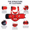 Dog Life Jacket Dog Safety Vest Adjustable Preserver With High Buoyancy And Durable Rescue Handle For Small Medium And Large Dog