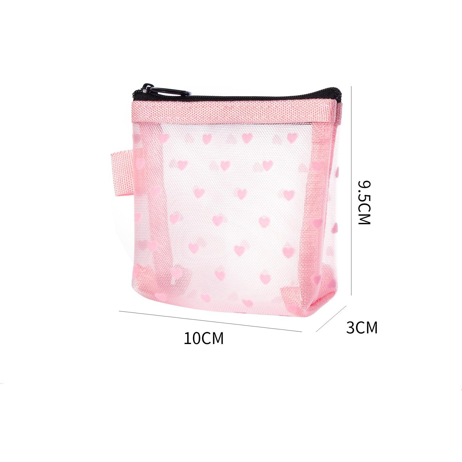 

Сетчатая косметичка Love, студенческая многофункциональная портативная дышащая прозрачная сумка для визуального хранения, сумка Таро