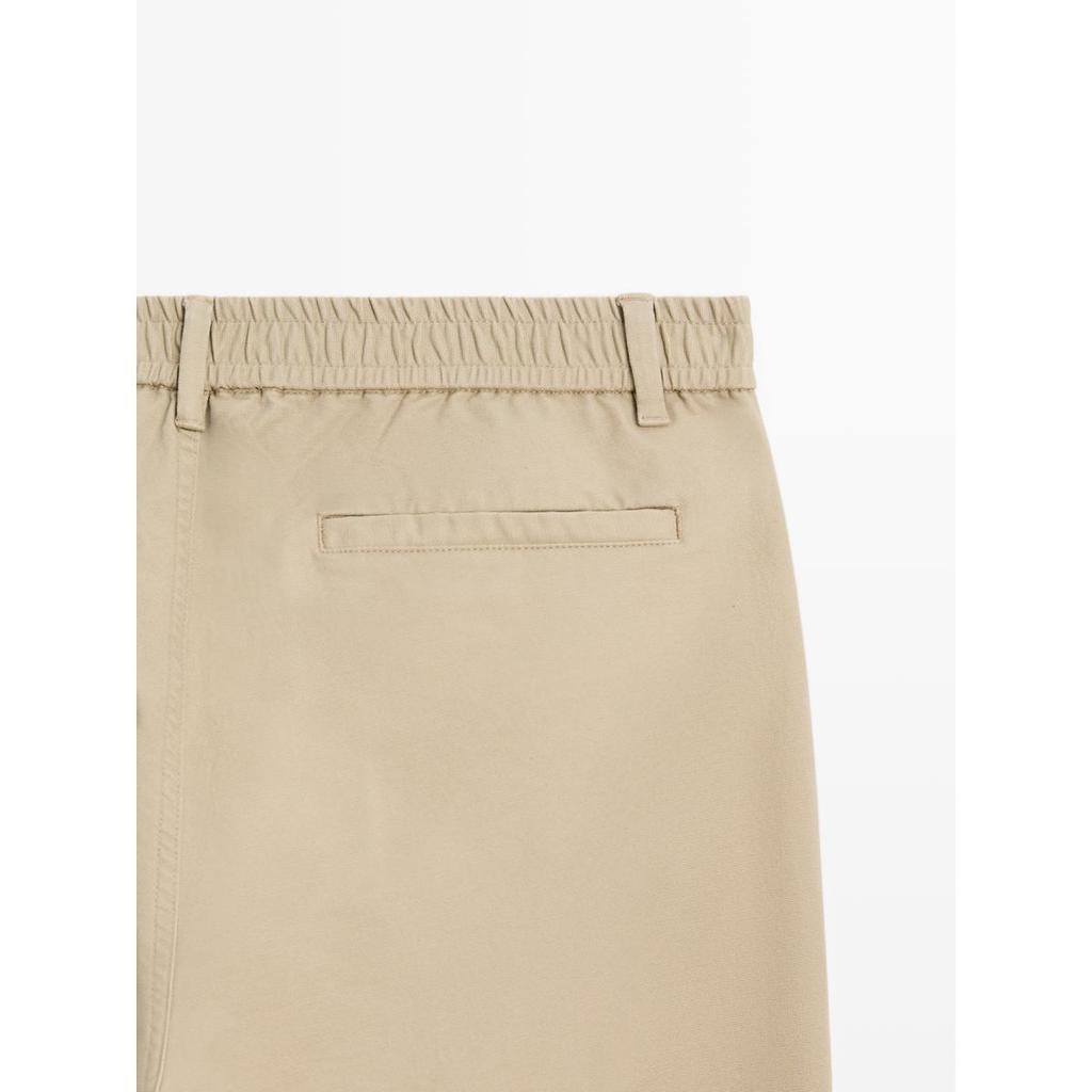 Masimodutti Cotton Blend Jogger Fit Pants