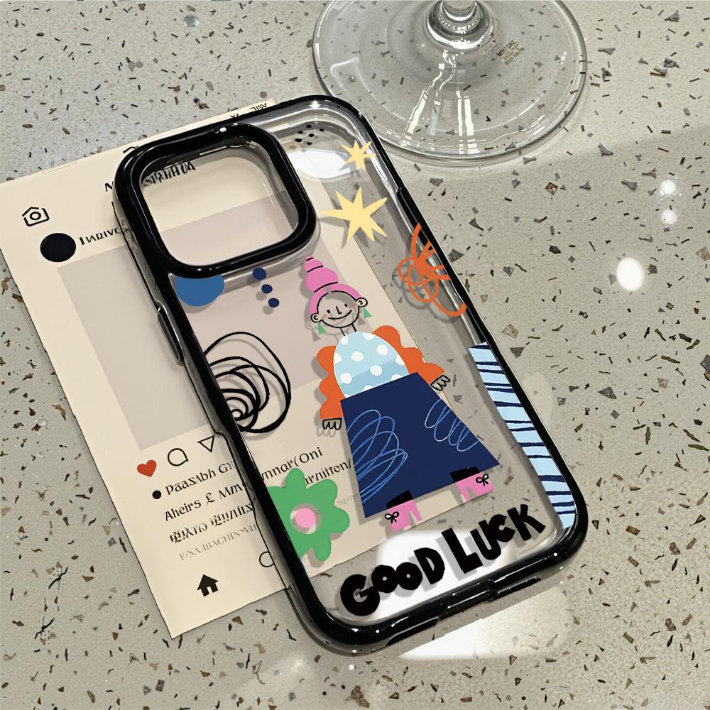 Acrylic Phone Case for iPhone 11 12 13 14 Pro 12 14 16 Pro Max for Samsung A16 A36 A56 S24 FE High-quality Painted Anti-fall Mobile Phone Case