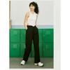 Women's High Waist Purple Workwear Pants Spring Summer Quick Dry Pants Petite American Leisure Sports Pants