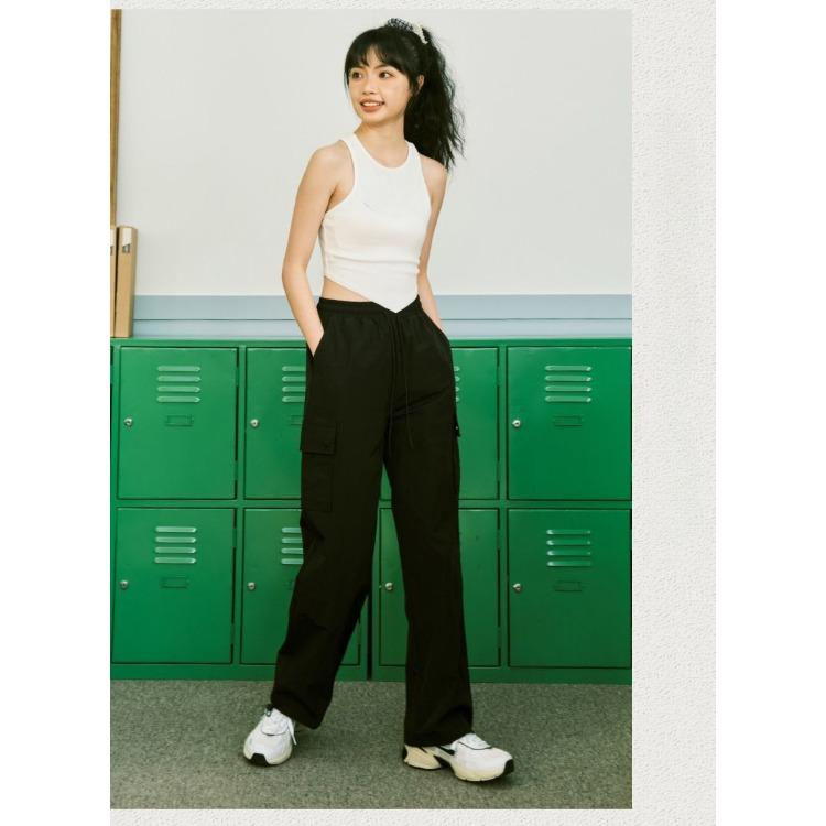 Women's High Waist Purple Workwear Pants Spring Summer Quick Dry Pants Petite American Leisure Sports Pants