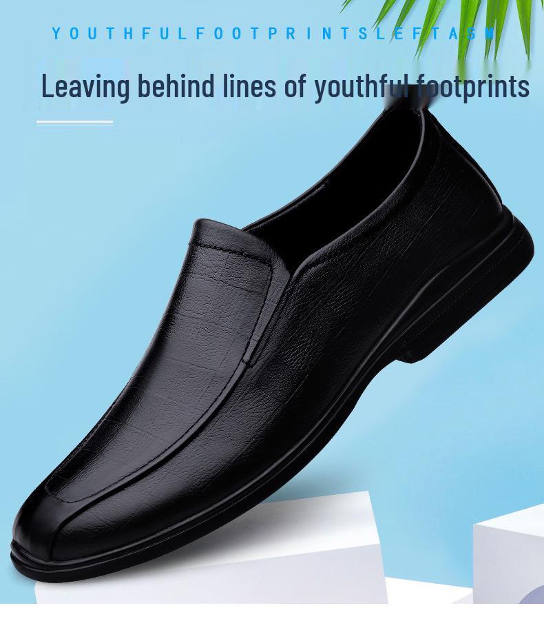 Men's Leather Loafers: Formal & Casual Cowhide Breathable Shoes