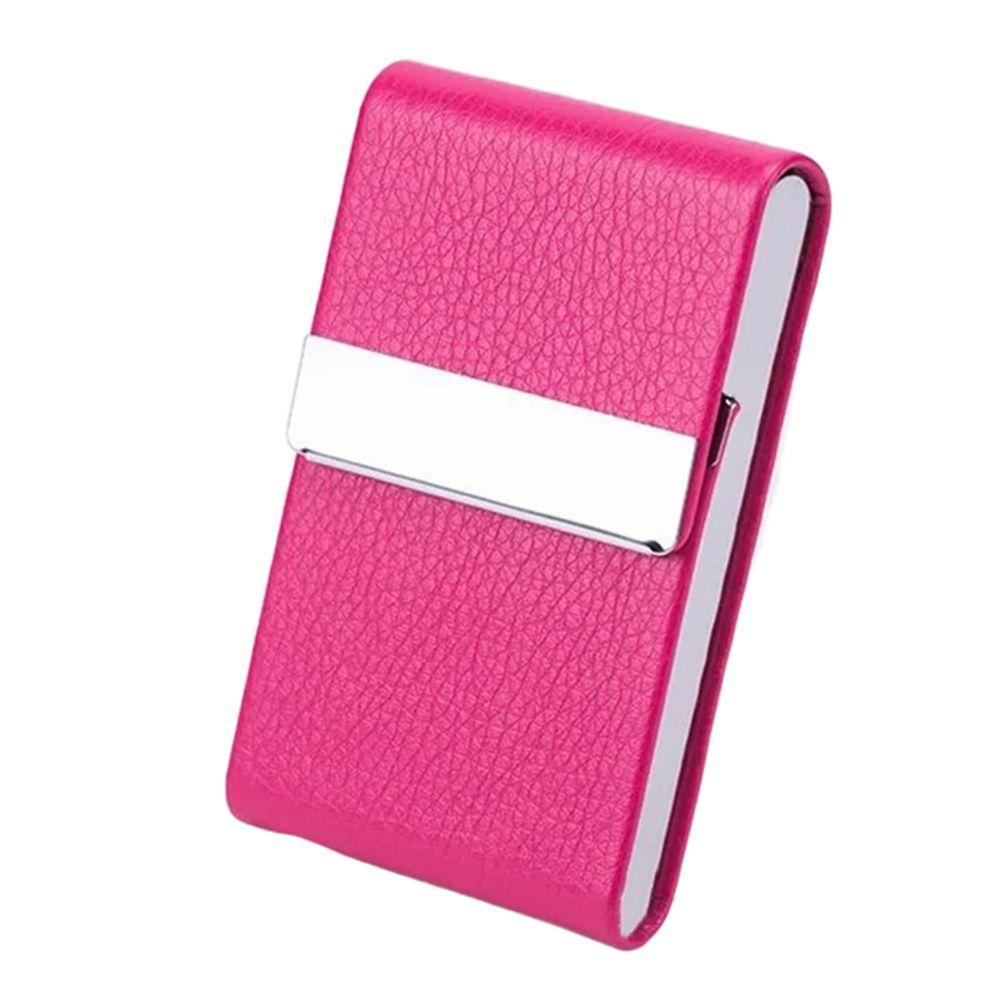 Slim Pocket Business Card Case PU Leather ID Case Card Box Name Card Holder  Office Supplies