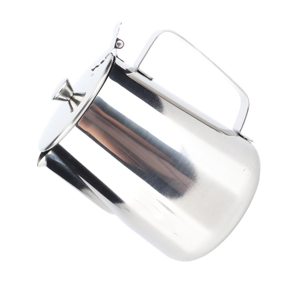 With Lid Stainless Steel Cup Stainless Steel Latte Art Cup Steel Mug Milk Jug  Coffee Art 1500ml