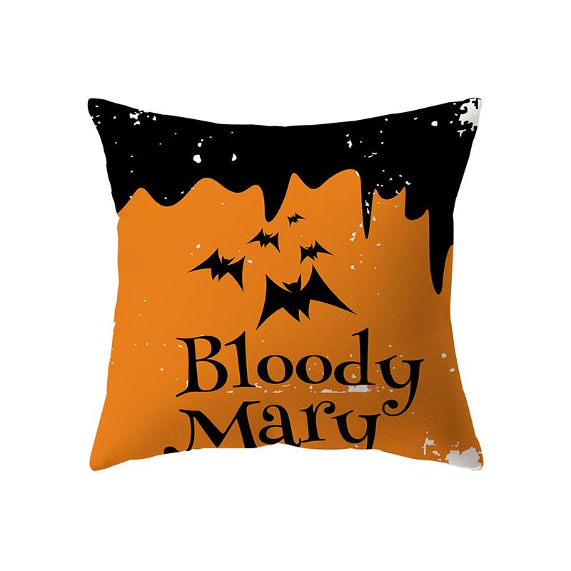 Halloween Theme Horror Pumpkin Witch Print Pattern Cushion Cover Home Living Room Sofa Decoration Pillow Pillow Cover