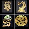 9 Modeli Metalowych Naszywek Zwierzęcych Grawerowanych Laserowo - Smok, Tygrys, Orzeł, Feniks i Inne Wysokiej Jakości Dekoracyjne Naklejki