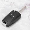 Black 2 Buttons Flip Car Key Fob Case Shell Replacement Accessory Fit for Opel