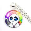 TBH Autism Creature Yippies Creative Funny Yippee Meme Cartoon Glass Cabochon Pendant Necklace Charm Jewelry Gift Jewelry