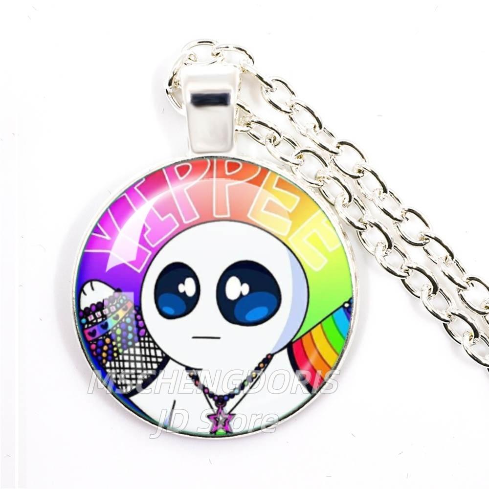 TBH Autism Creature Yippies Creative Funny Yippee Meme Cartoon Glass Cabochon Pendant Necklace Charm Jewelry Gift Jewelry