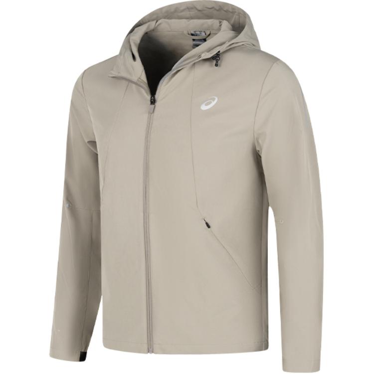 

Asics Мужская беговая куртка с капюшоном, светоотражающая, влагоотводящая, быстросохнущая, мужская куртка, хаки 2011D064-300 2XL