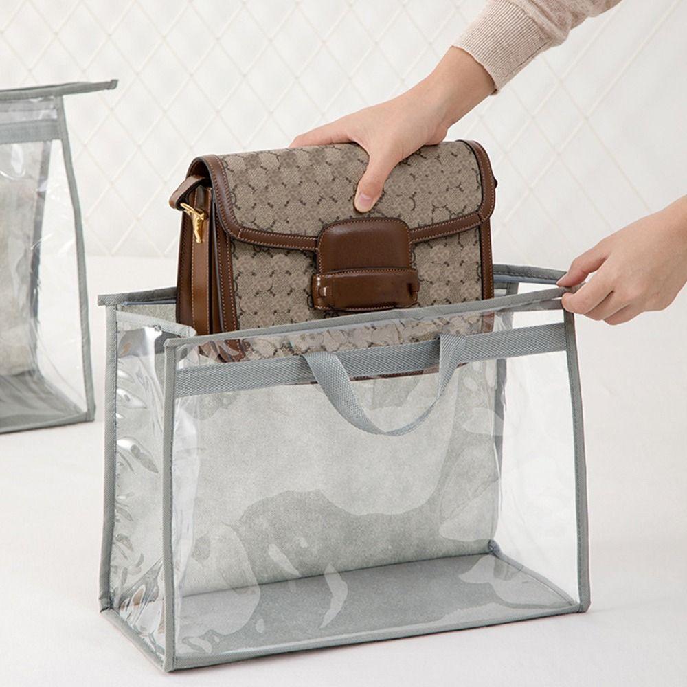 PVC Handbag Storage Bag Dust-Proof Bag Organizer Home Dust Cover Closet Organization